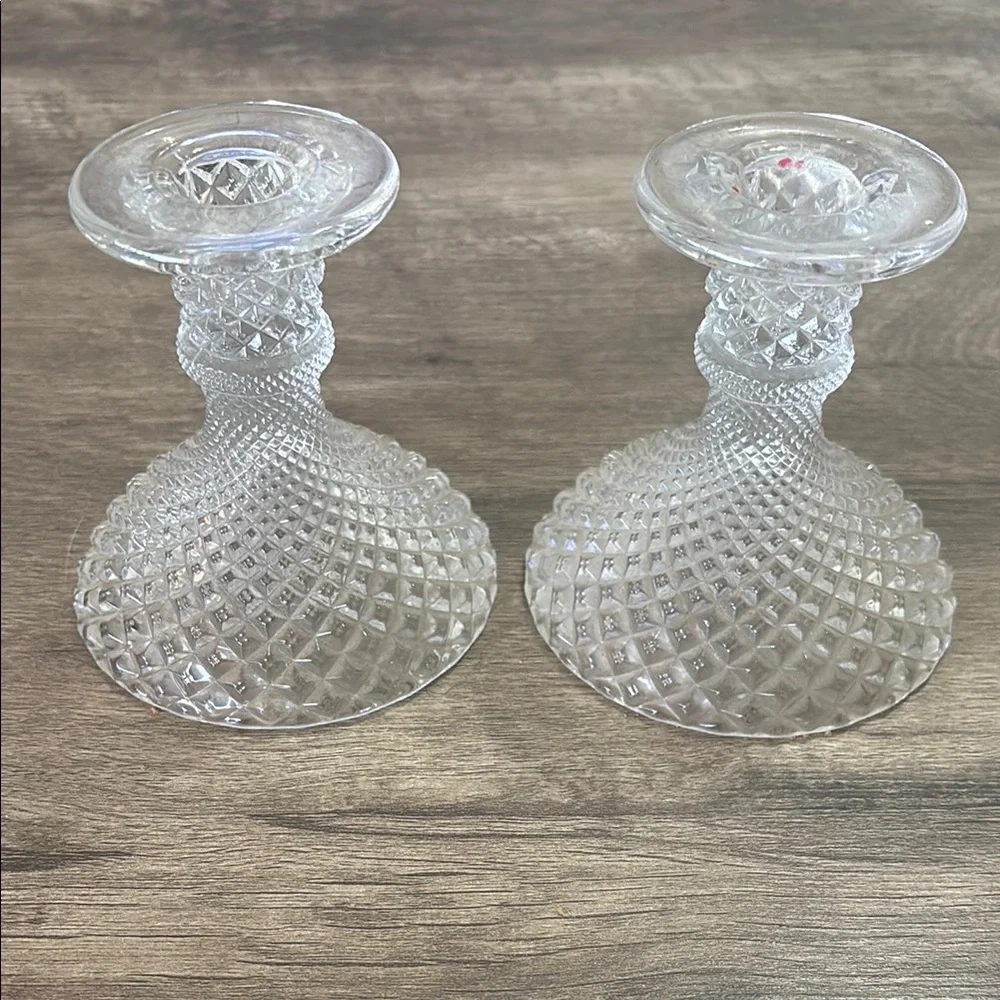 Elegant Glass Candle Holders